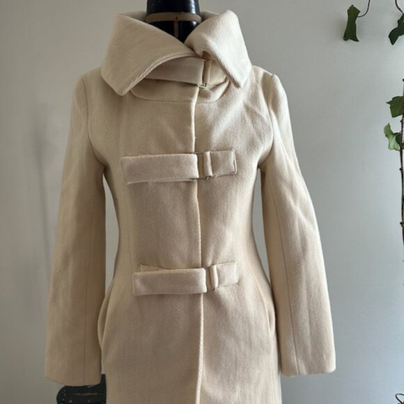 Early 2000s 60s Inspired Wool Pea Coat - Picture 1 of 4